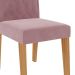 Conjunto com 2 Cadeiras Paola Suede Rosê e Madeira