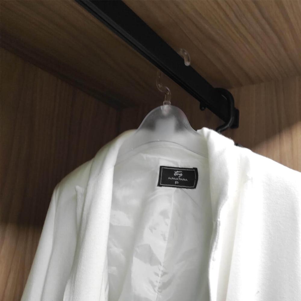 12 Cabides Largos Roupa Social Giratório Estruturado Blazer