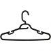 25 Cabides com Cava para Vestidos Alçinhas Regata Preto Lojas Closet Guarda Roupas