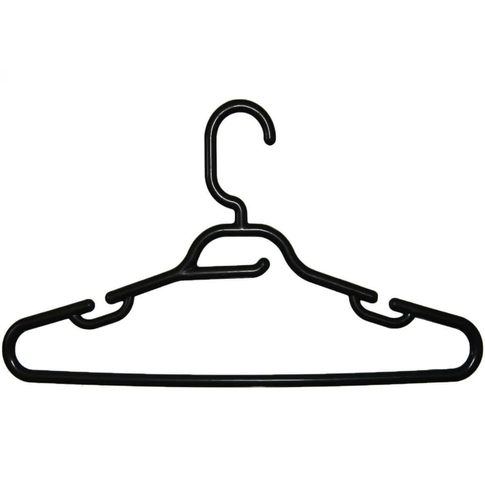 25 Cabides com Cava para Vestidos Alçinhas Regata Preto Lojas Closet Guarda Roupas