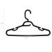 25 Cabides com Cava para Vestidos Alçinhas Regata Preto Lojas Closet Guarda Roupas