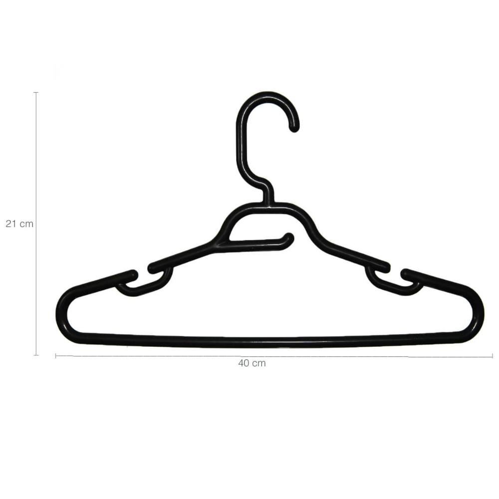 25 Cabides com Cava para Vestidos Alçinhas Regata Preto Lojas Closet Guarda Roupas