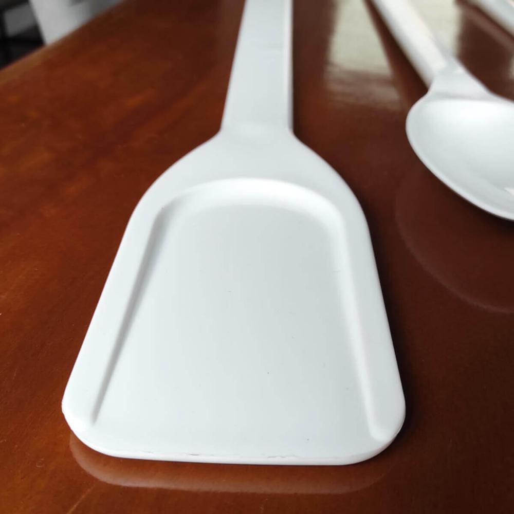3 Espátulas Restaurante Pás Plásticas Brancas Industrial Lar