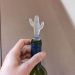 3 Tampas para Fechar Garrafa de Vinhos Espumante Rolha 8x2cm PVC Cactus Transparente