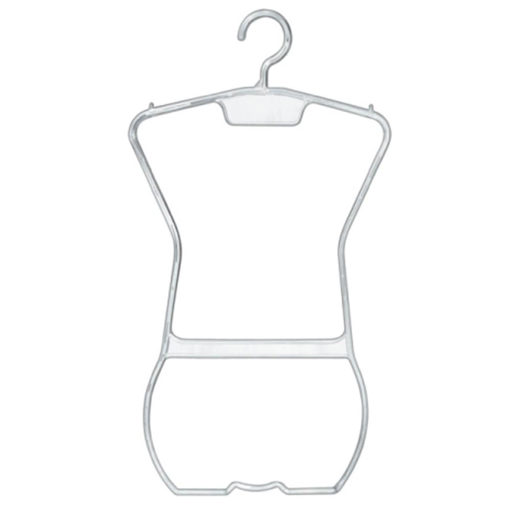 30 Cabides Silhueta Biquíni Adulto Organizador Lojas Expositor de Roupas Transparente Plástico
