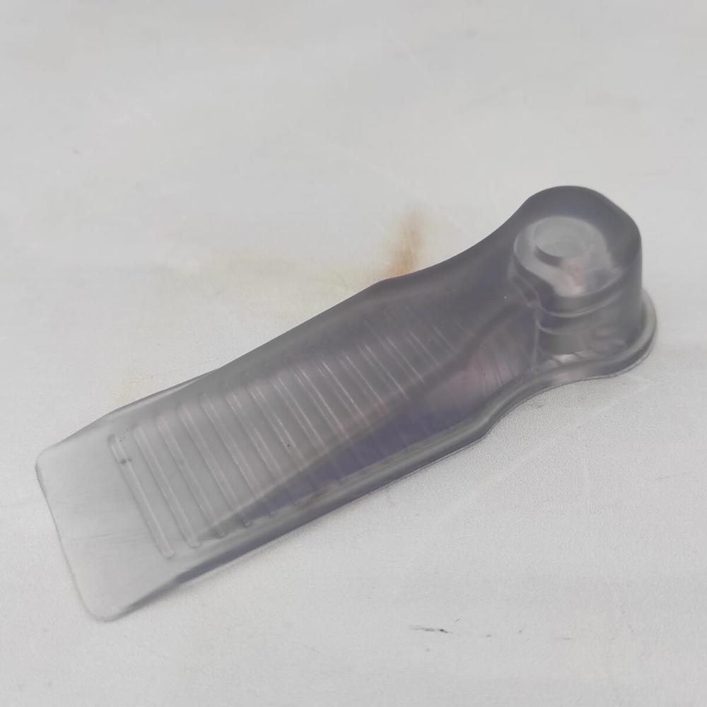 Aparador Trava Cunha de Porta Calço Transparente PVC Chão 11x3,5x2cm