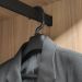 Cabide para Camisa Social Roupa Reforçado Ombreira Preto Clo