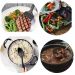 Conjunto 4 Utensílios de Cozinha Plástico Preto Colher Conch