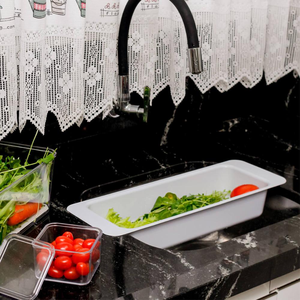 Escorredor de Encaixe Pia de Cozinha Legumes Copos Multiuso