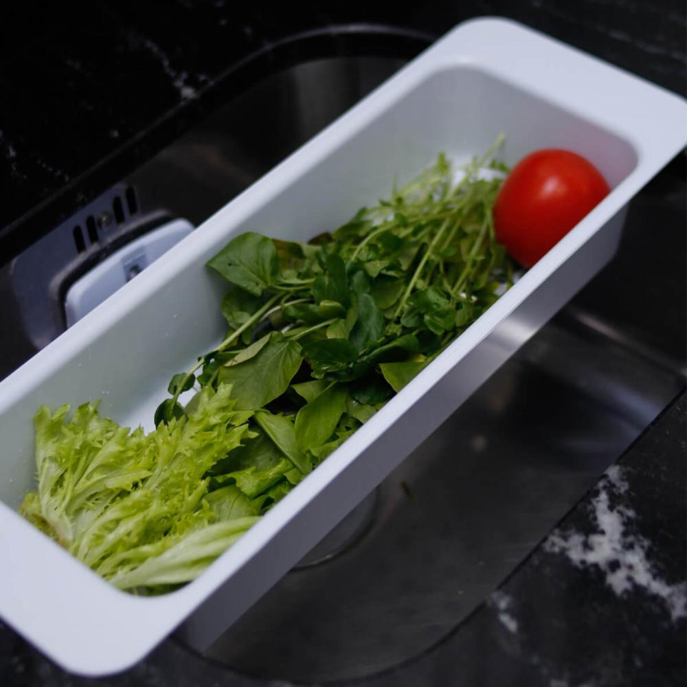 Escorredor de Encaixe Pia de Cozinha Legumes Copos Multiuso