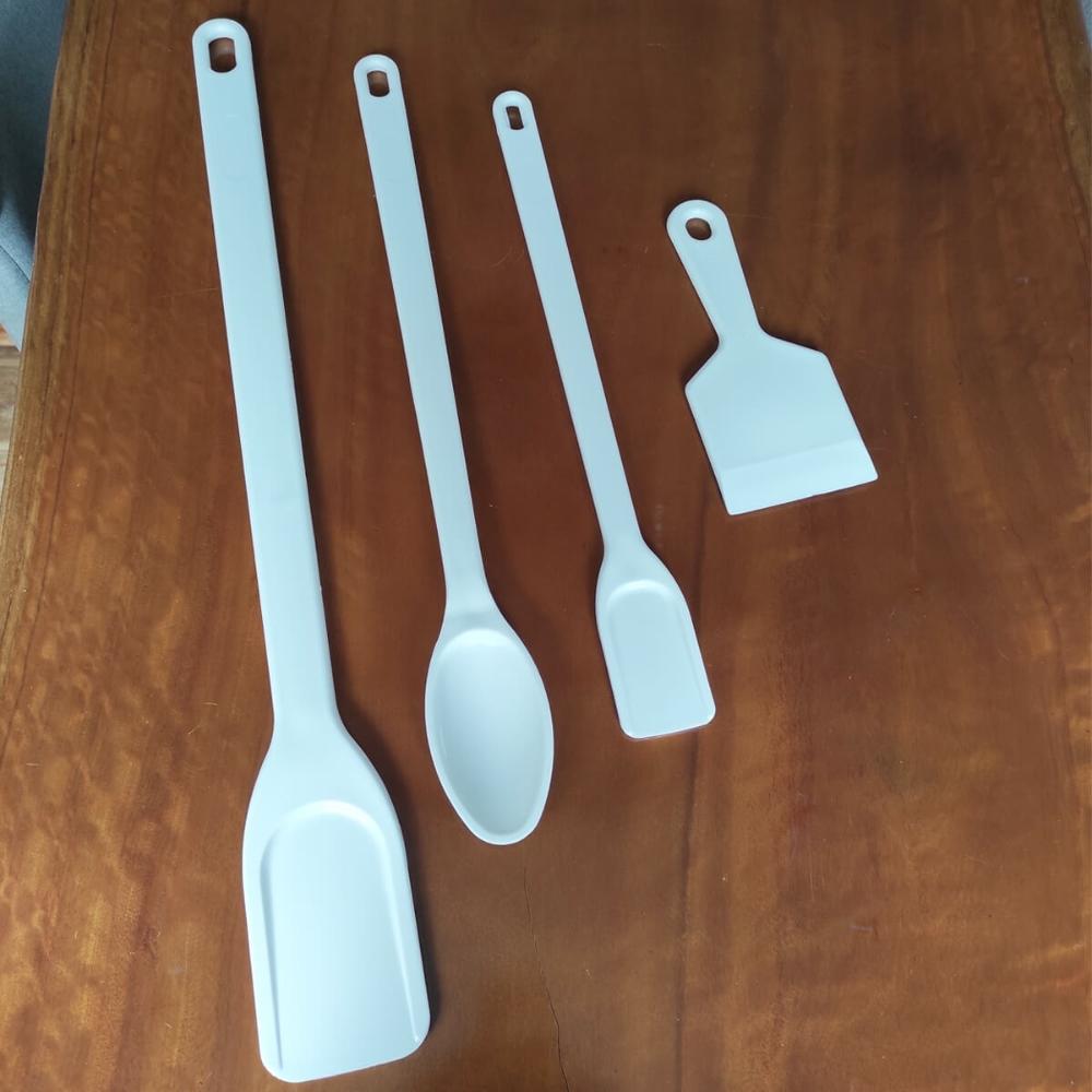 Espátula Pá Plástica Branca Industrial Larga 74cm Caldeirão