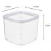 Jogo 3 Potes Plásticos 800ml 1,4L 2L Porta Mantimentos Massas Grãos Cinquetti