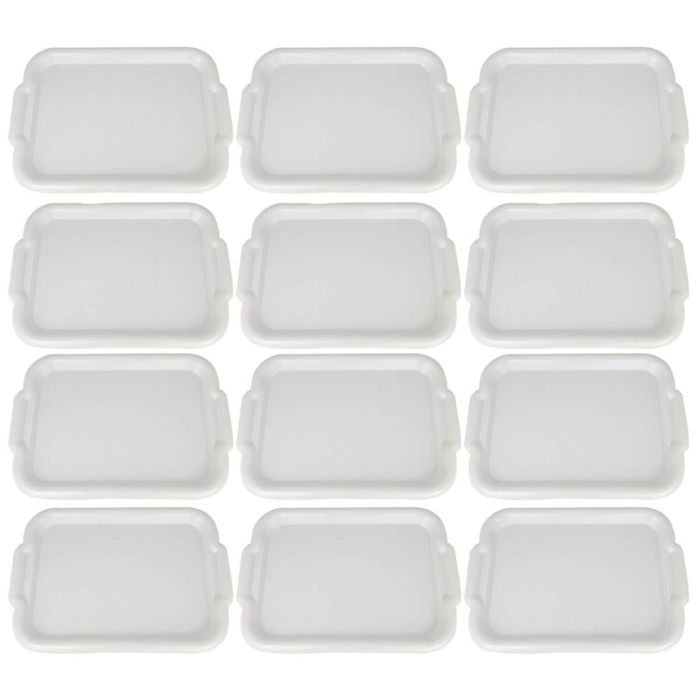 Kit 12 Bandejas para Servir 39x28cm de Plástico Lanchonete R