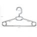 Kit 12 Cabides de Roupa Giratório Regata Transparente 42cm Adulto para Closet Magazzino