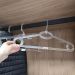 Kit 12 Cabides de Roupa Giratório Regata Transparente 42cm Adulto para Closet Magazzino