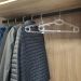 Kit 12 Cabides de Roupa Giratório Regata Transparente 42cm Adulto para Closet Magazzino