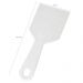Kit 12 Espátulas de Cozinha Profissional Chapeiro Gourmet 10x24,5cm Retas Plástico Branco