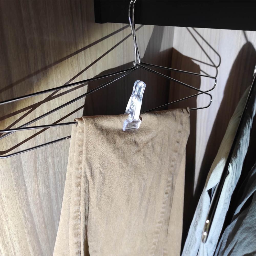 Kit 20 Presilhas de Roupas para Cabide Prendedores Reforçado