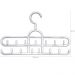 Kit 5 Cabides de Cintos Lenços Colares Suportes para Acessórios Lojas 13 Ganchos Cristal Cinquetti