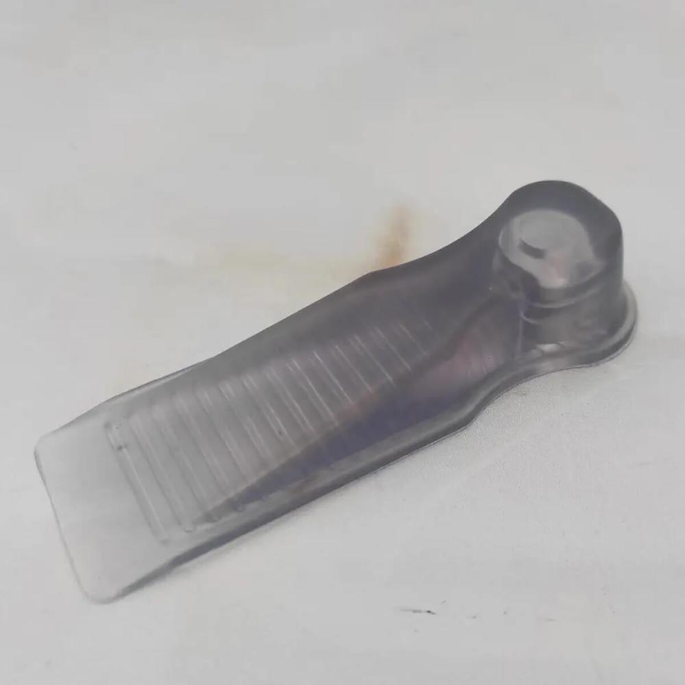 Kit 5 Trava Portas Cunhas Aparadores Calços Transparentes Antiderrapantes PVC Chão
