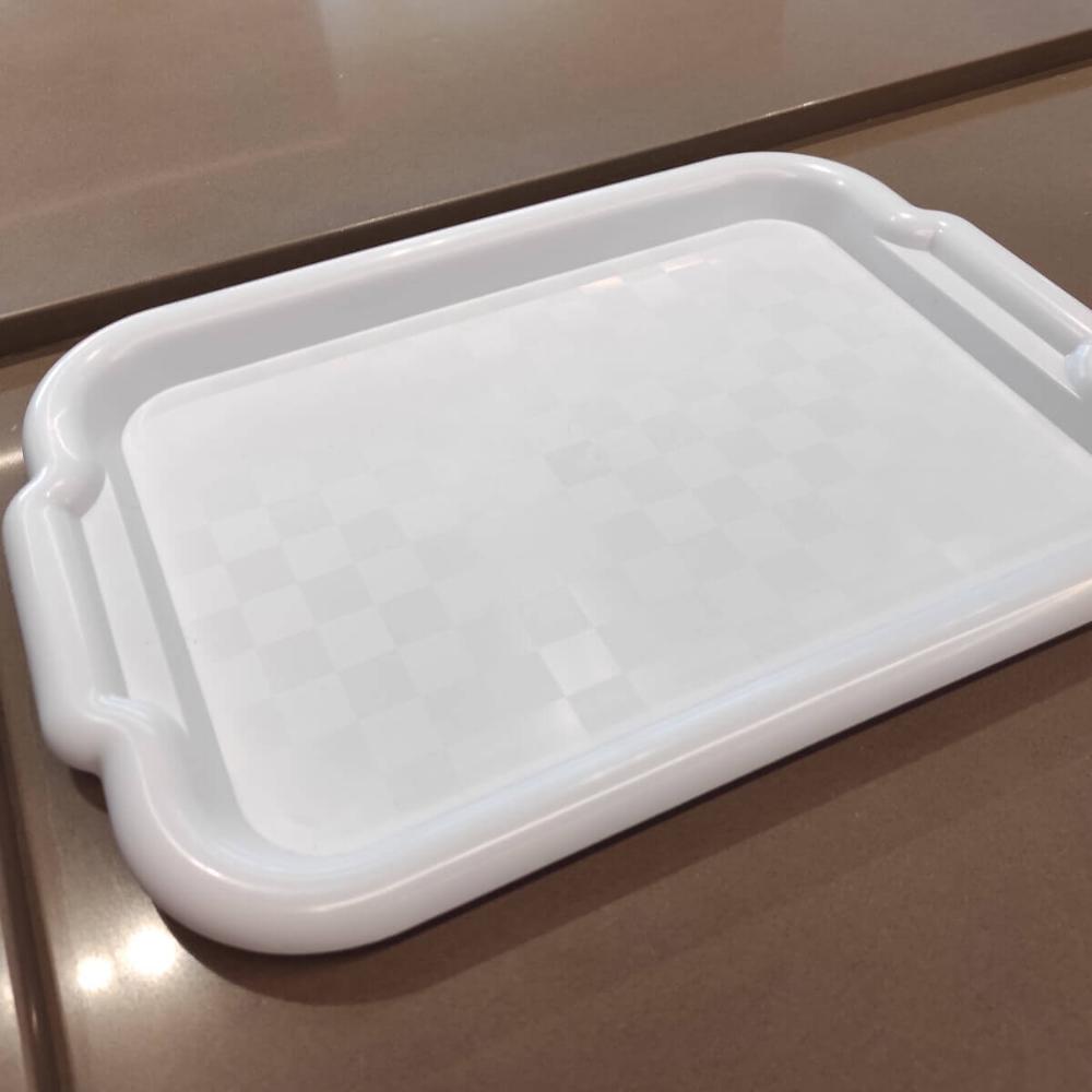 Kit 6 Bandejas para Servir de Plástico 39x28cm Restaurante Fast Food Buffet Cinquetti