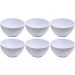 Kit 6 Cumbuquinhas Brancas 356ml Tigelas de Plástico Pequena
