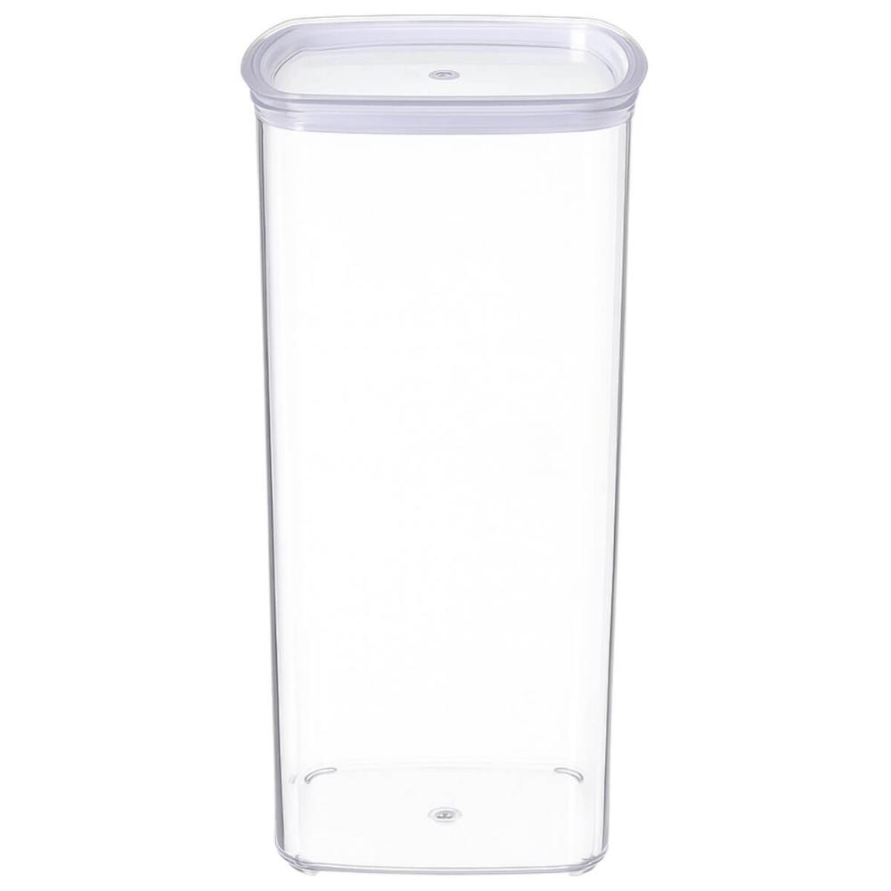 Pote Plástico 2L Transparente Organizador Mantimentos Grãos Massas Cinquetti