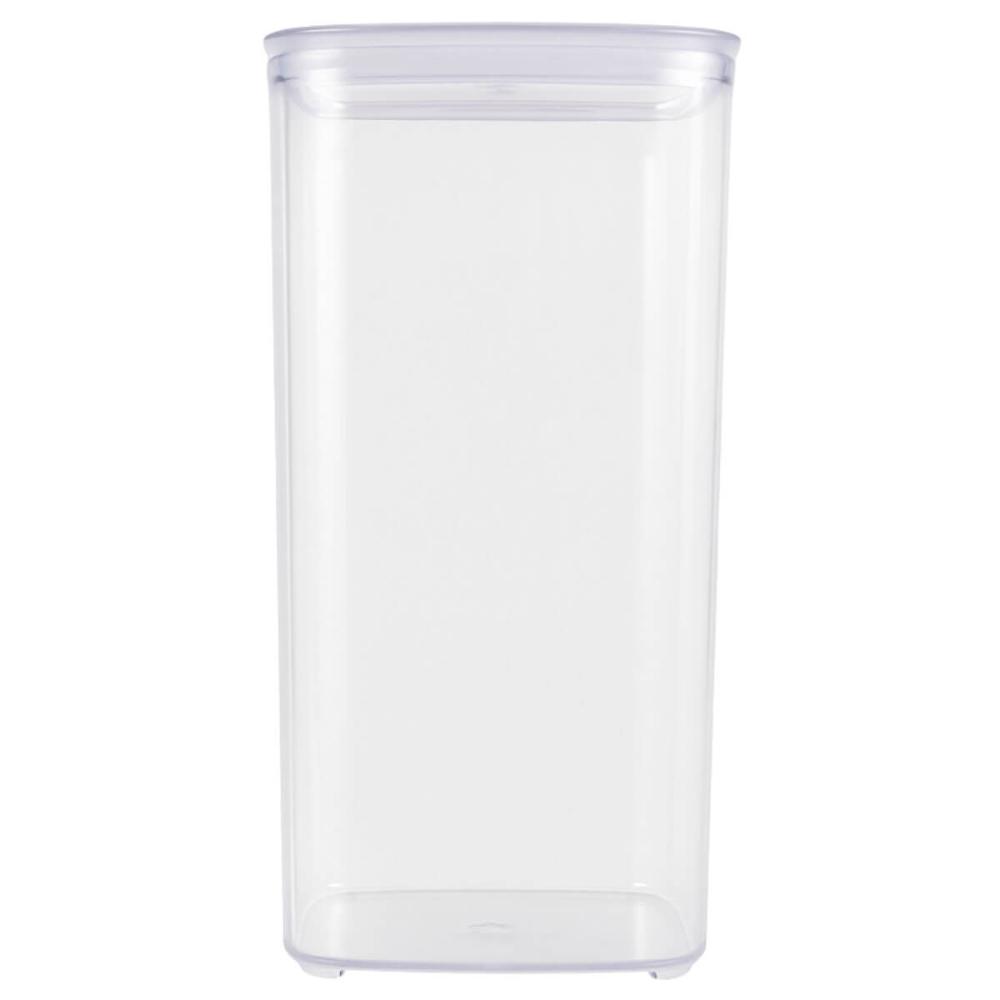 Pote Plástico 2L Transparente Organizador Mantimentos Grãos Massas Cinquetti