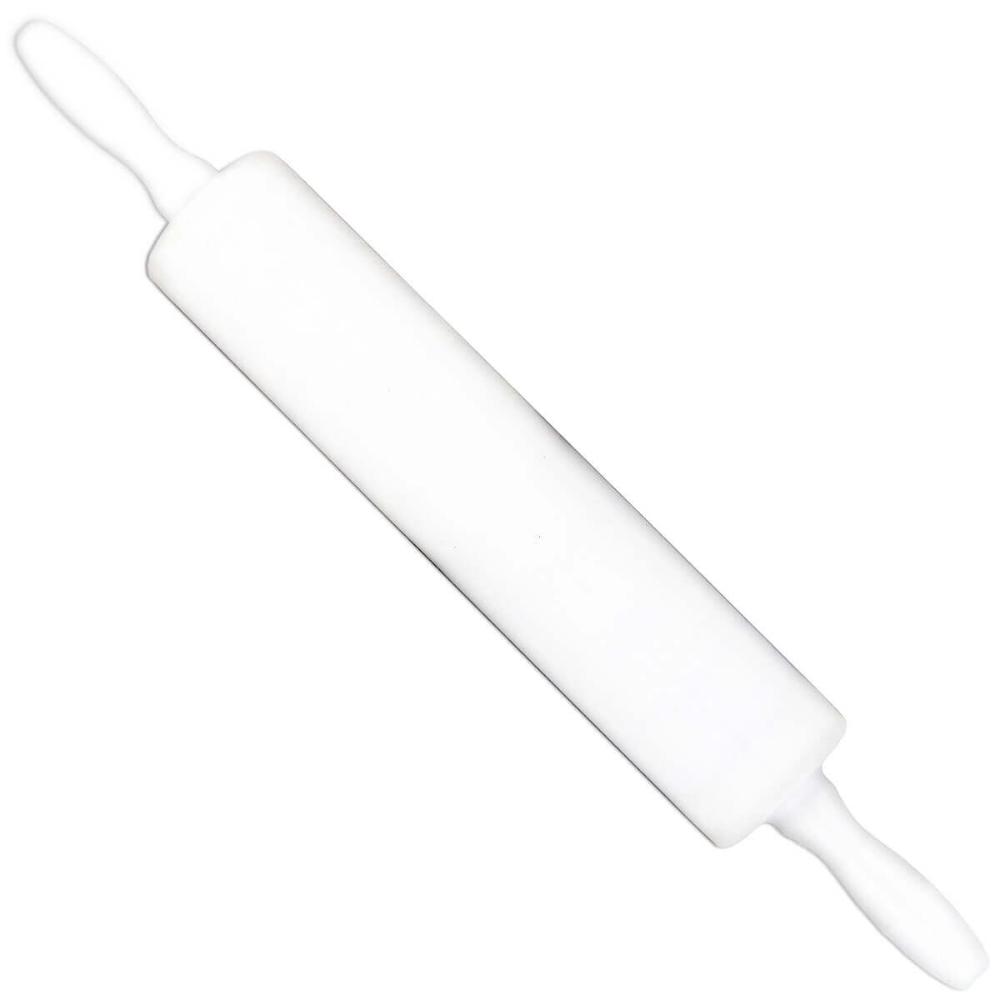 Rolo de Abrir Massa 39cm Maciço Plástico Para Cozinha Macarrão Pizza Profissional