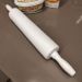 Rolo de Abrir Massa 39cm Maciço Plástico Para Cozinha Macarrão Pizza Profissional