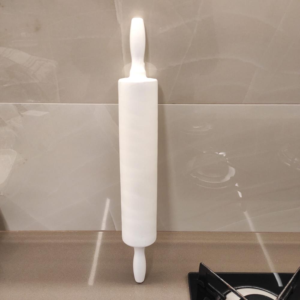 Rolo de Abrir Massa 39cm Maciço Plástico Para Cozinha Macarrão Pizza Profissional