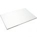 Tábua de Açougue Grande Branca Corte Carne Profissional 60x40cm 10mm Placa Açougueiro