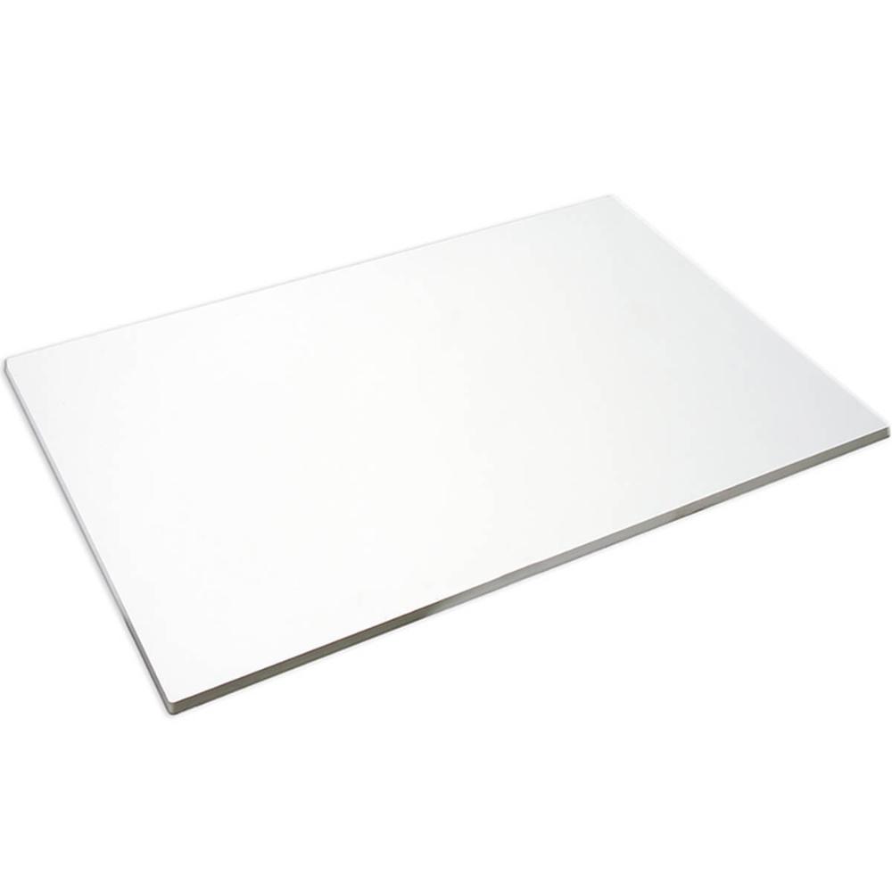 Tábua de Açougue Grande Branca Corte Carne Profissional 60x40cm 10mm Placa Açougueiro