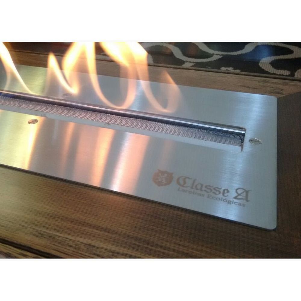 Lareira Ecológica A Álcool 92° C/Queimador 60cm Madeira - Classe A
