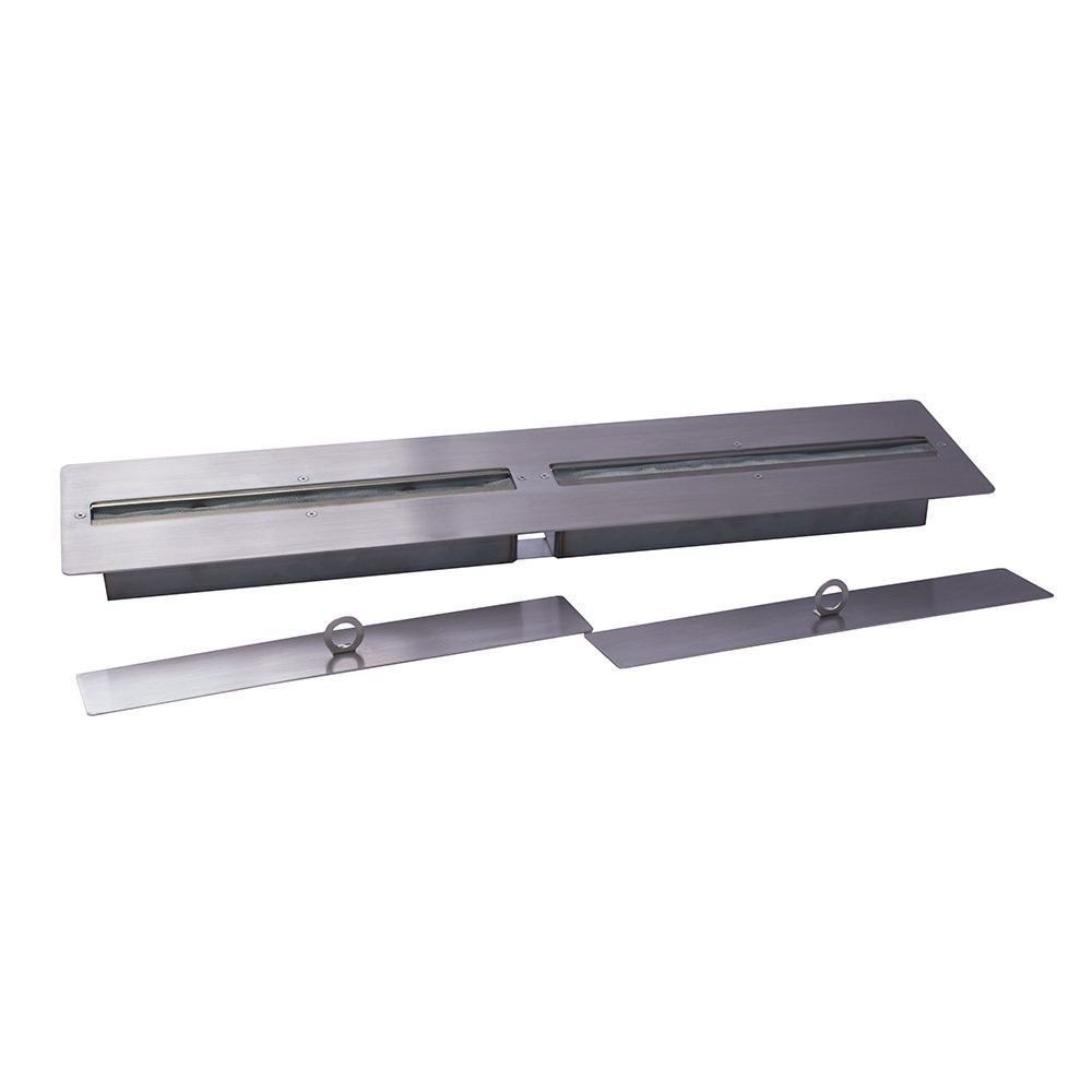 Queimador Duplo Ecológico Para Lareira 80cm A Álcool/Etanol - Classe A