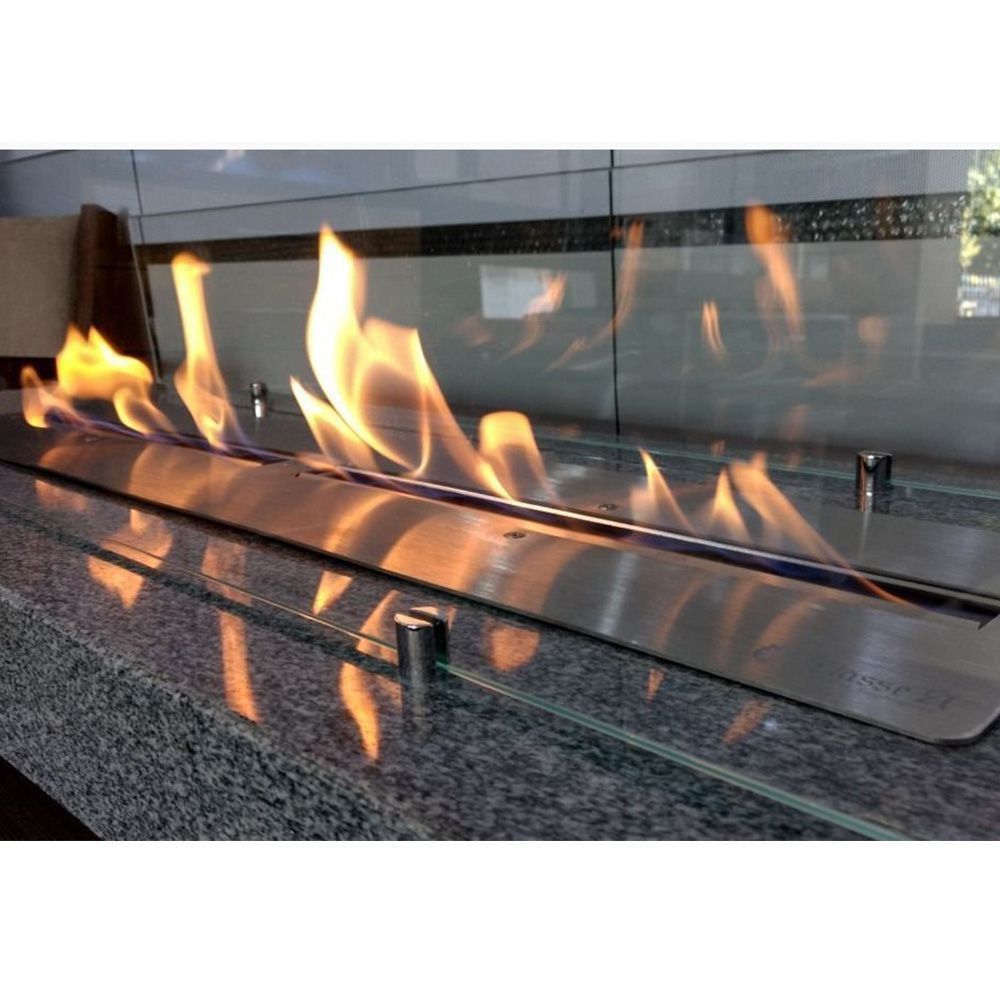 Queimador Duplo Ecológico Para Lareira 80cm A Álcool/Etanol - Classe A