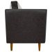 Kit 02 Poltronas Decorativas Aviv Para Sala Luxo Confortável Reforçadas Elegantes Corino Marrom e Linho Bege