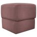 Kit 02 Puff Decorativo Quadrado Para Sala Quarto Penteadeira Aloy Rosê
