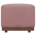 Kit 02 Puff Decorativo Quadrado Para Sala Quarto Penteadeira Dalilla Rosê