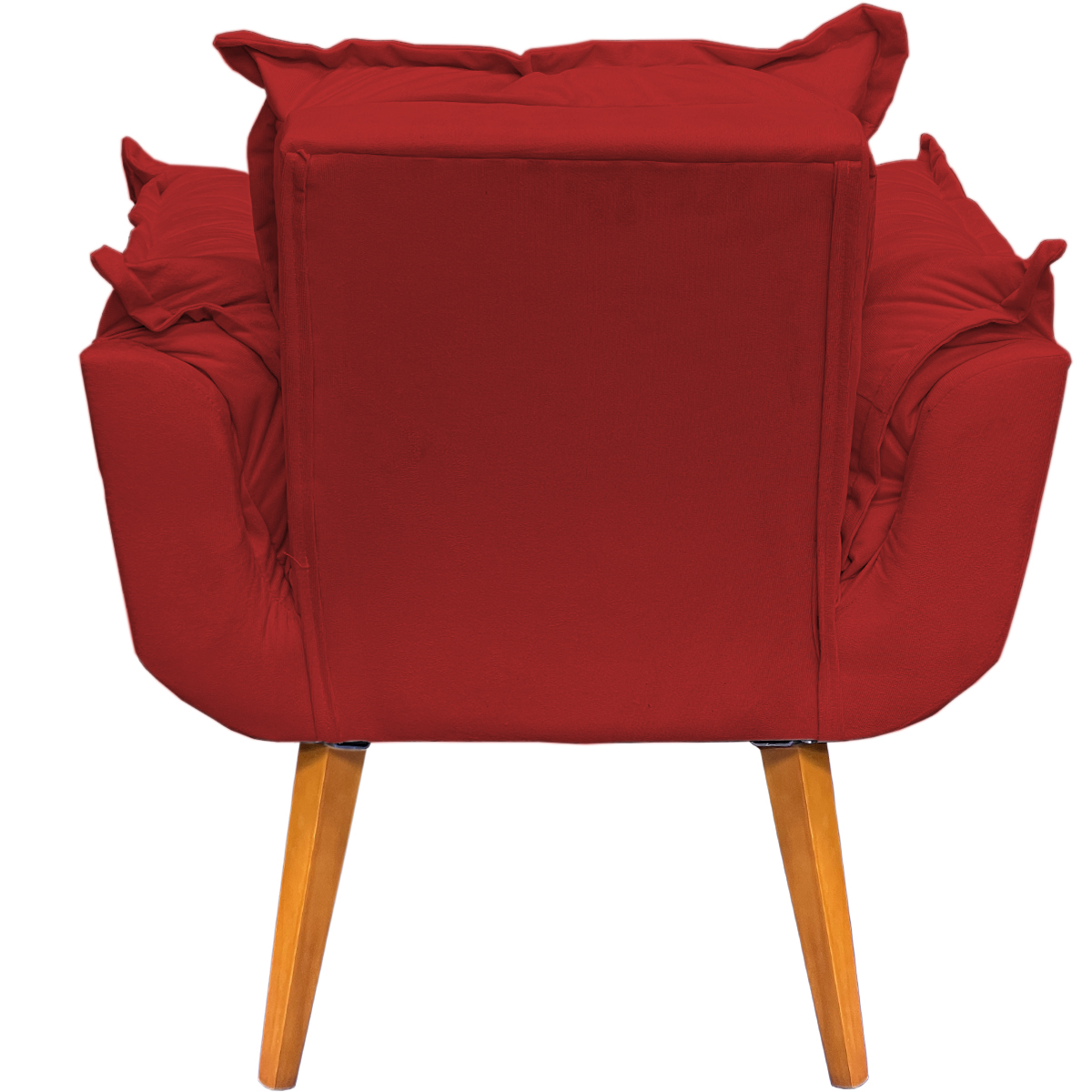 Kit 2 Poltronas Decorativa Para Sala Recepção Manicure Consultório Alice Suede Bordô Pés Trapézio