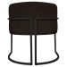 Kit 2 Poltronas Decorativa Para Sala Recepção Manicure Consultório Luna Corino Cinza Marrom de Ferro Preto