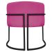 Kit 2 Poltronas Decorativa Para Sala Recepção Manicure Consultório Luna Corino Pink Base de Ferro Bronze