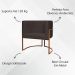 Kit 2 Poltronas Decorativa Para Sala Recepção Manicure Consultório Luna Suede Marrom Base de Ferro Bronze