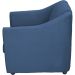 Kit 2 Poltronas Decorativa Para Sala Recepção Manicure Consultório Suede Azul Marinho Pés de Plástico Cromado