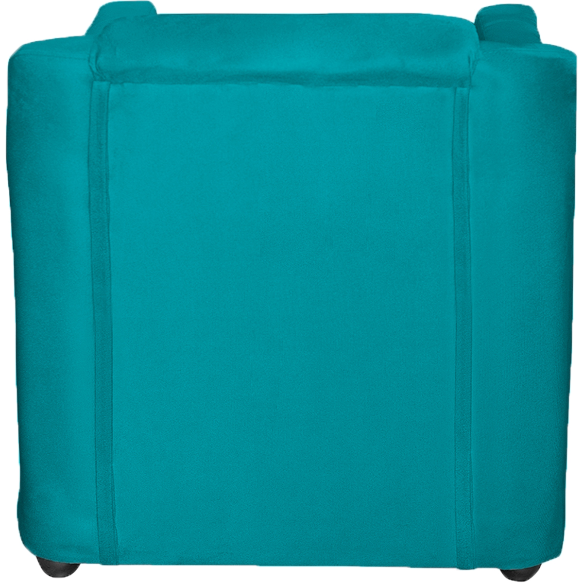 Kit 2 Poltronas Decorativa Para Sala Recepção Manicure Consultório Suede Azul Turquesa Pés de Plástico Cromado