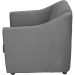 Kit 2 Poltronas Decorativa Para Sala Recepção Manicure Consultório Suede Cinza Pés de Plástico Cromado