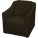 Kit 2 Poltronas Decorativa Para Sala Recepção Manicure Consultório Suede Marrom Pés de Plástico Cromado