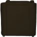 Kit 2 Poltronas Decorativa Para Sala Recepção Manicure Consultório Suede Marrom Pés de Plástico Cromado