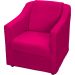 Kit 2 Poltronas Decorativa Para Sala Recepção Manicure Consultório Suede Pink Pés de Plástico Cromado