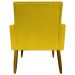 Kit 2 Poltronas Decorativa Para Sala Recepção Manicure Escritório Cadeira Mari Suede Amarelo